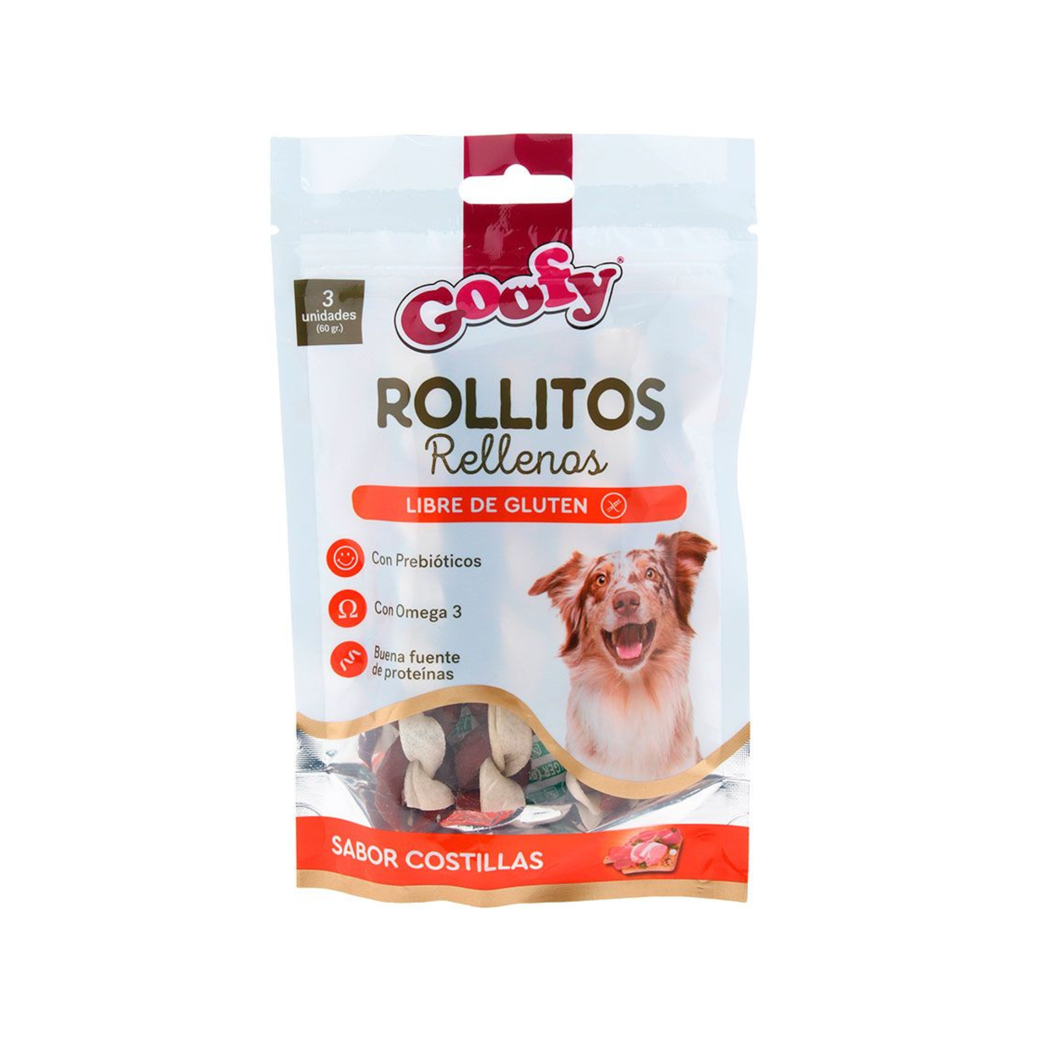 Goofy Rollitos Rellenos Raza Mediana Grande