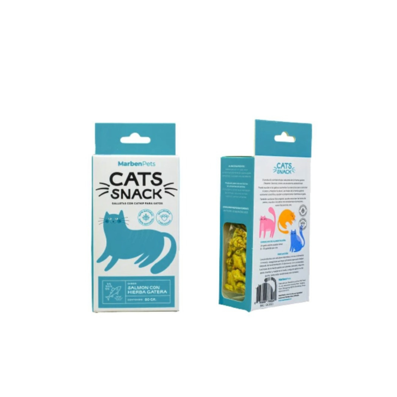Cats Snack Galleta Rellena Salmón Hierba Gatera