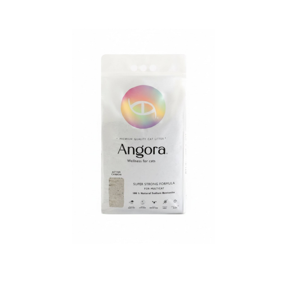 Arena Sanitaria Angora Carbón Activado 12 Kg