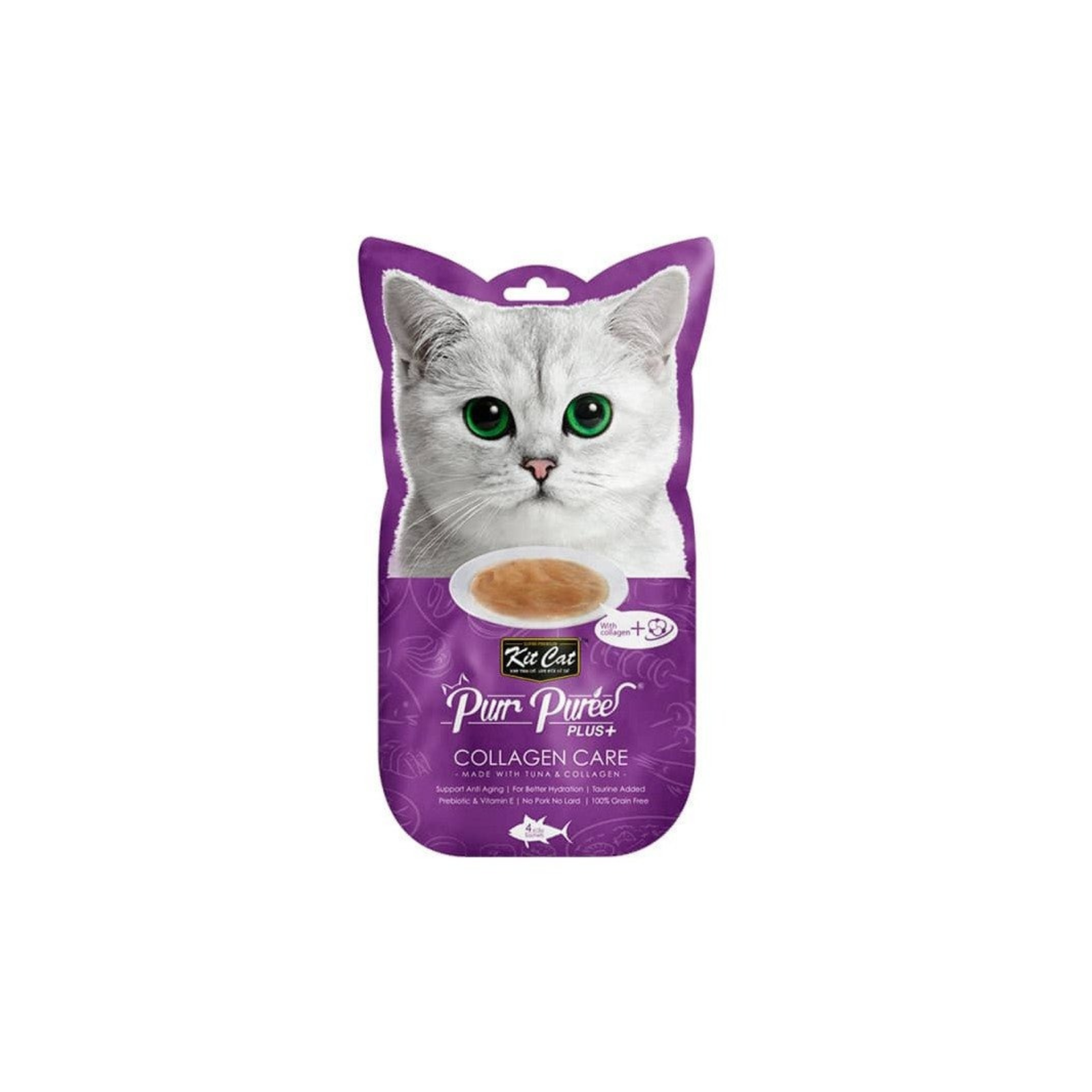 Kit Cat Purr Puree Plus Collagen Care Tuna