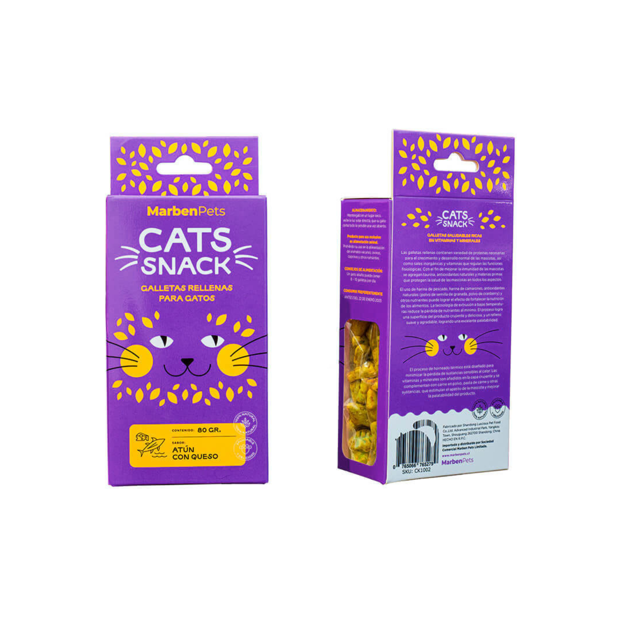 Cats Snack Galletas Rellenas Atún Queso