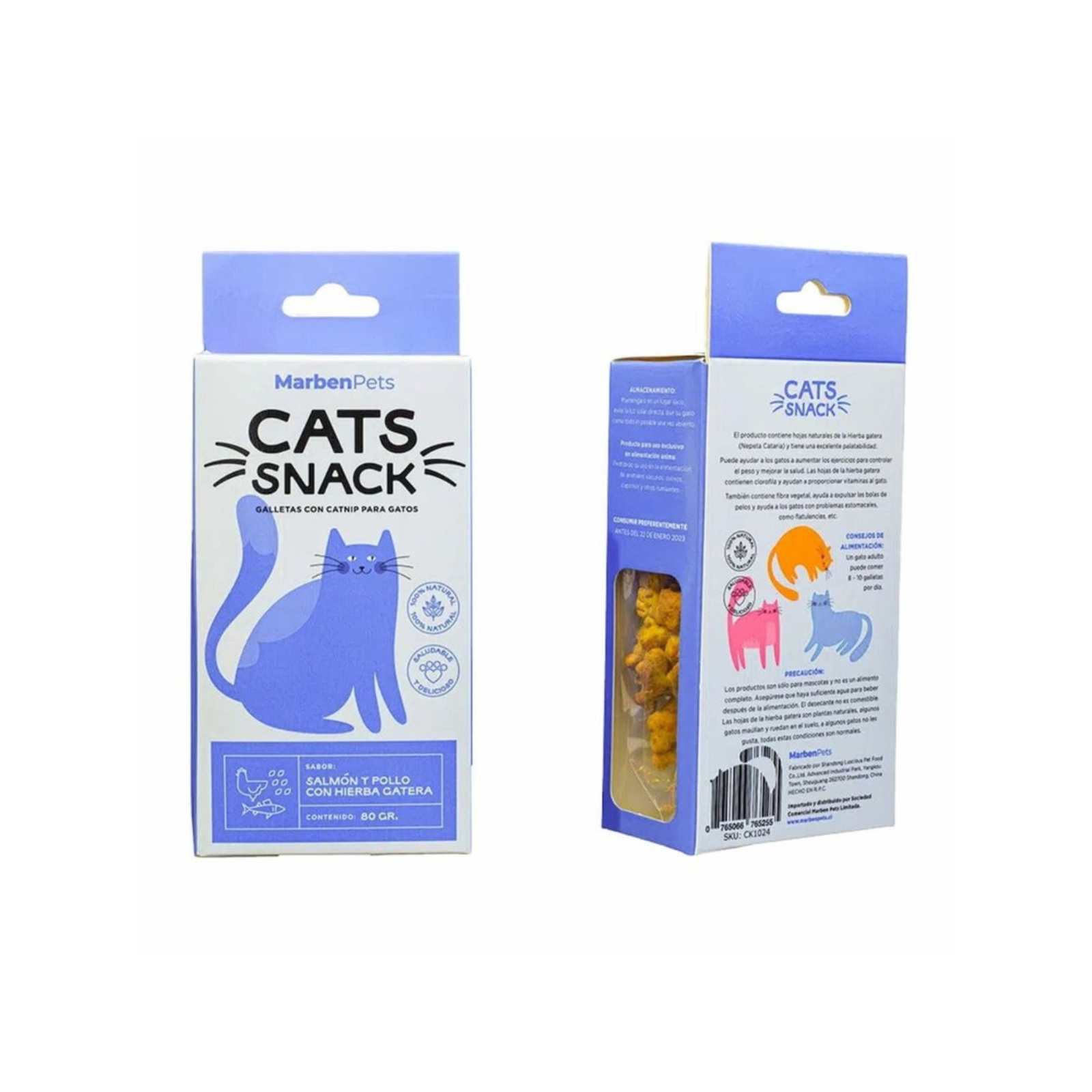 Cats Snack Galleta Salmon Pollo Catnip