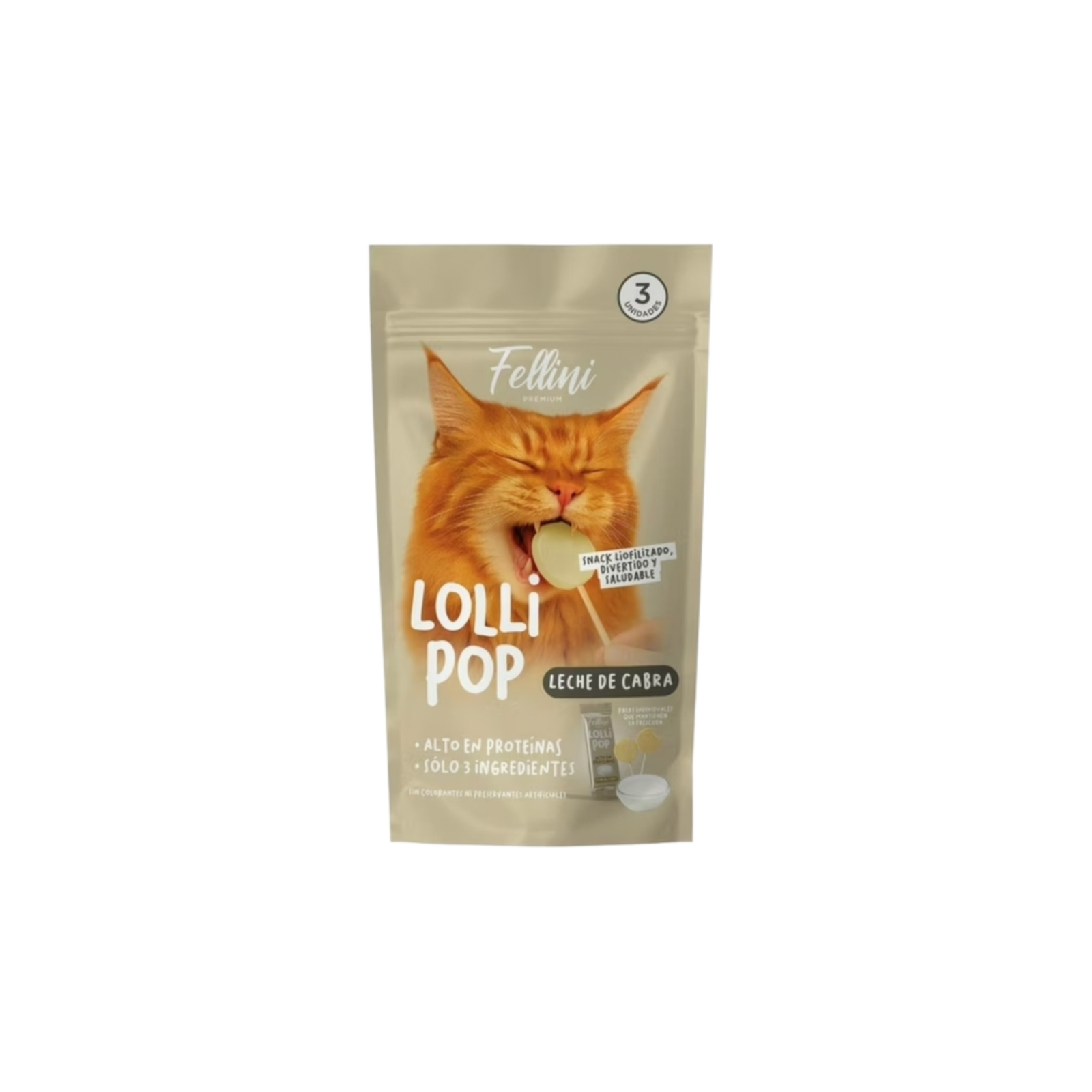 Fellini Snack Lollipop Leche de Cabra
