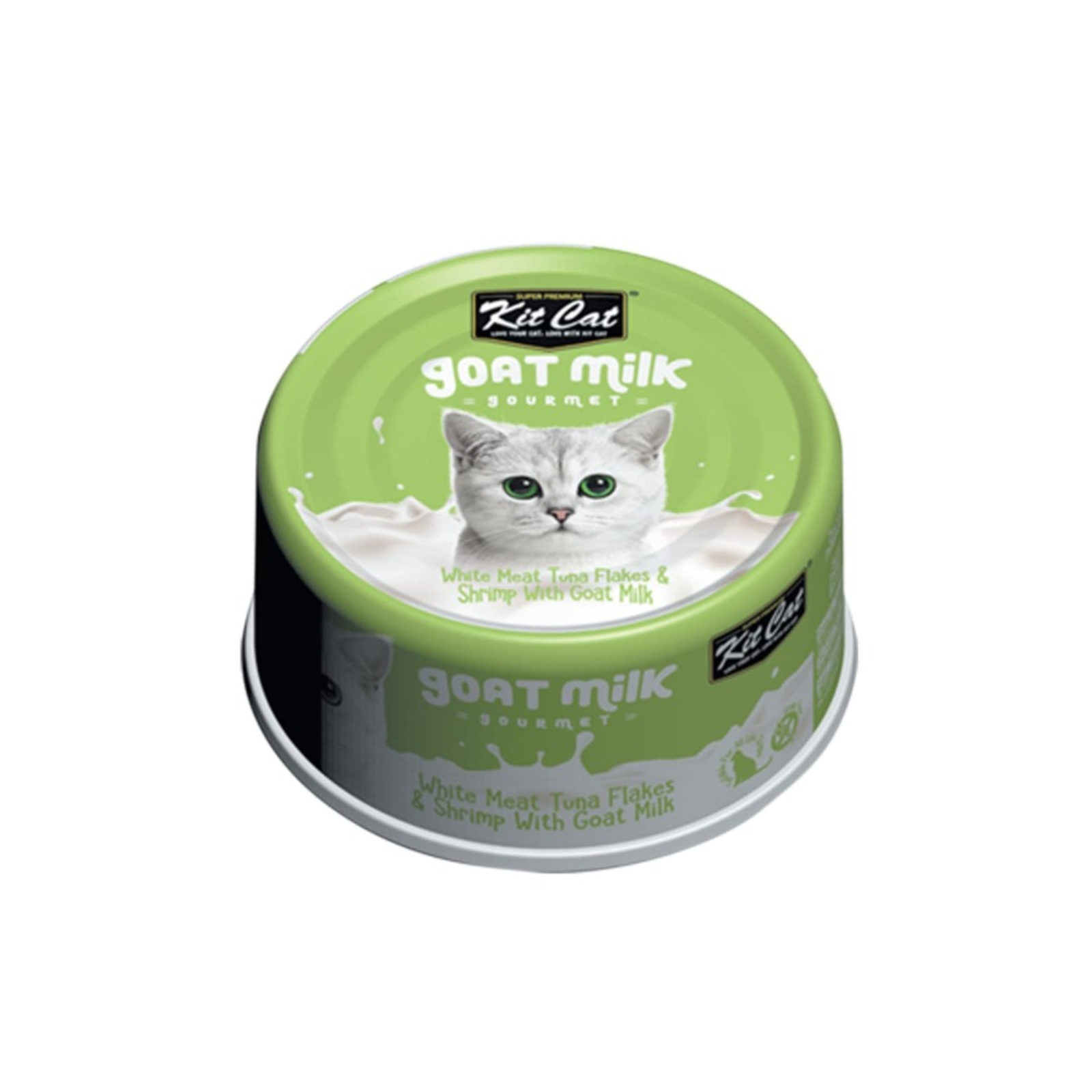 Lata Kit Cat Goat Milk Gourmet Tuna y Shrimp
