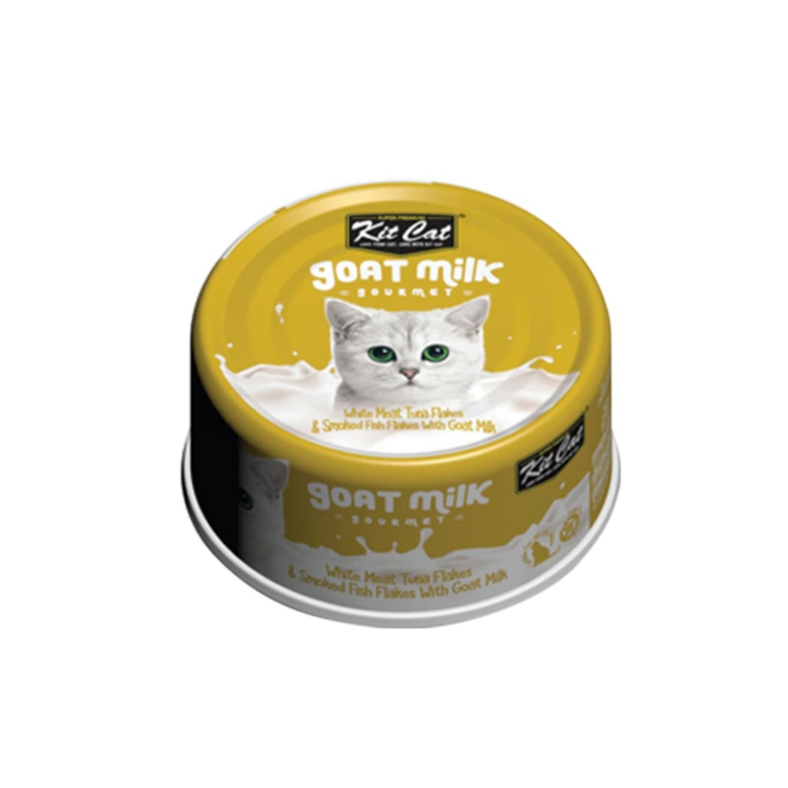 Lata Kit Cat Goat Milk Gourmet Tuna y Smoked Fish