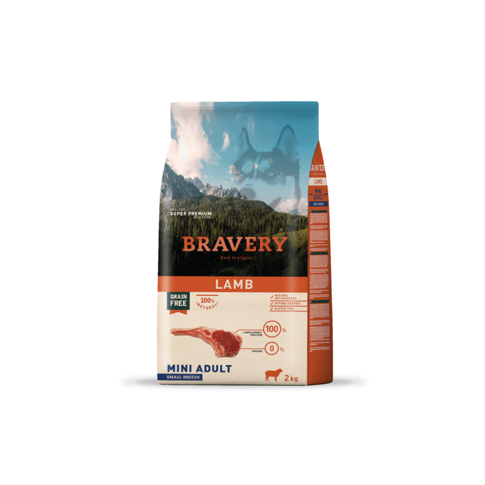 Bravery Perro Mini Adulto Cordero Razas Pequeñas