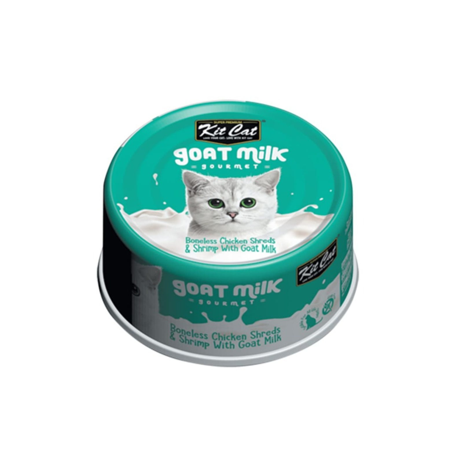 Lata Kit Cat Goat Milk Gourmet Chicken y Shrimp