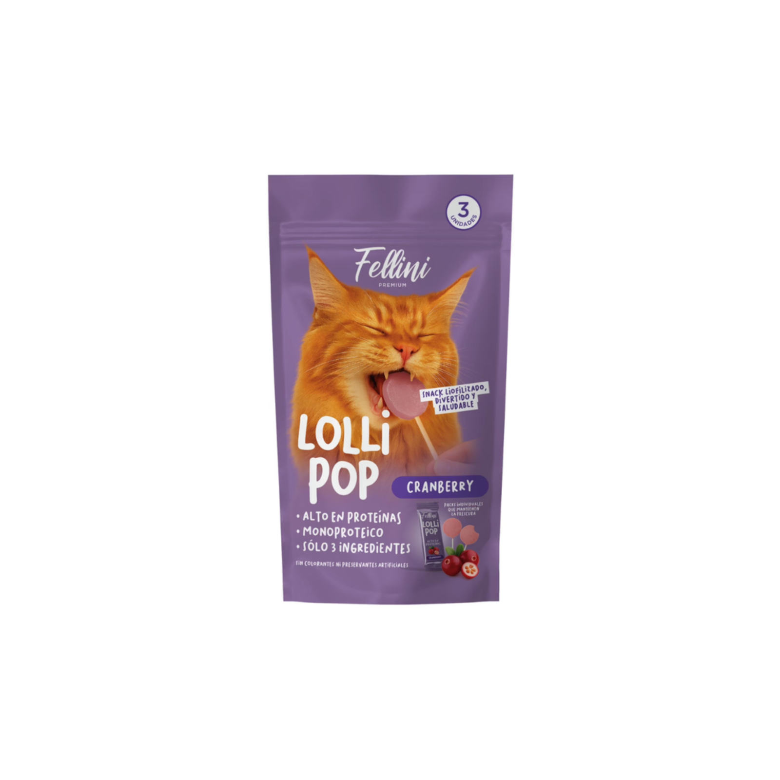 Fellini Snack Lollipop Cranberry