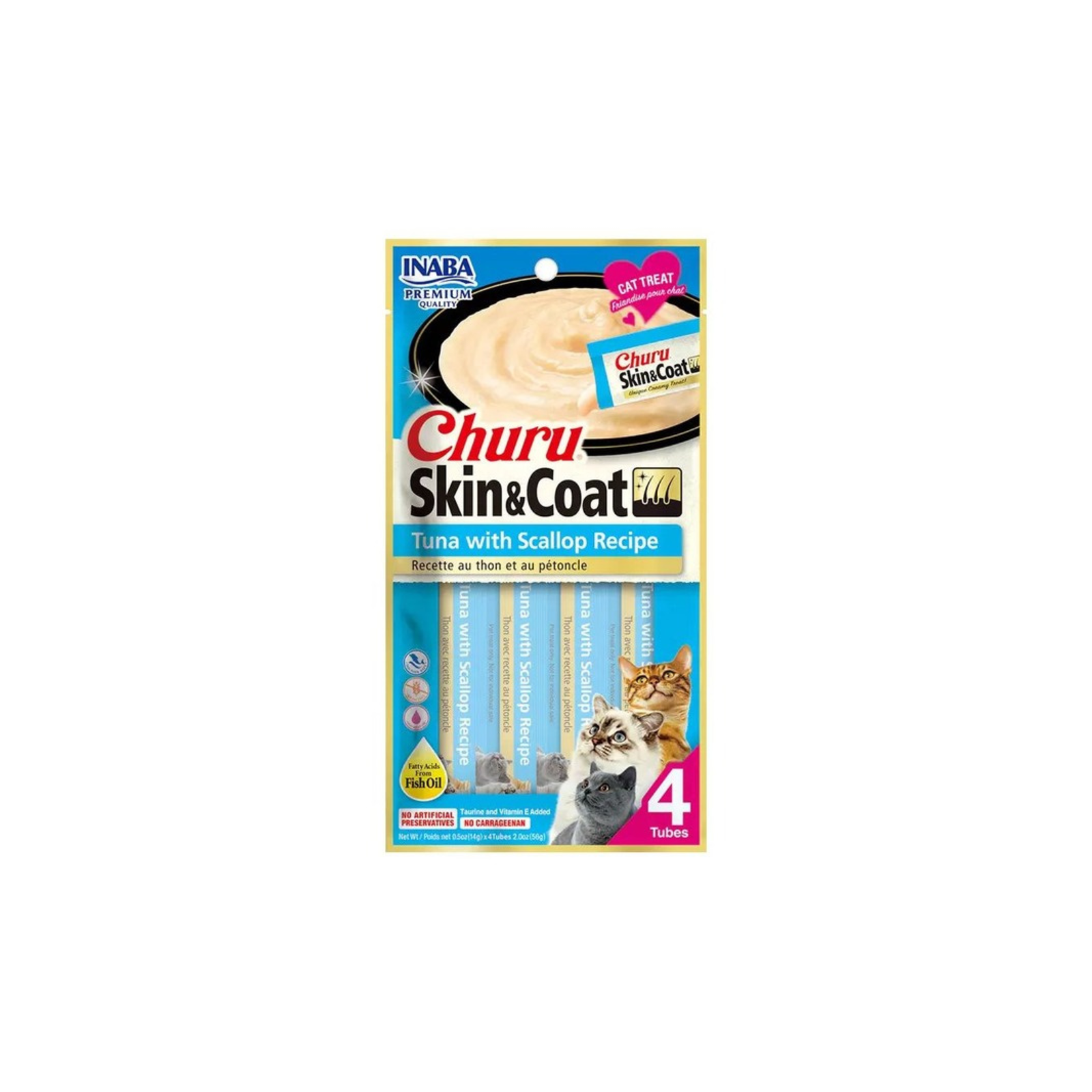 Churu Gato Skin & Coat Tuna Scallop
