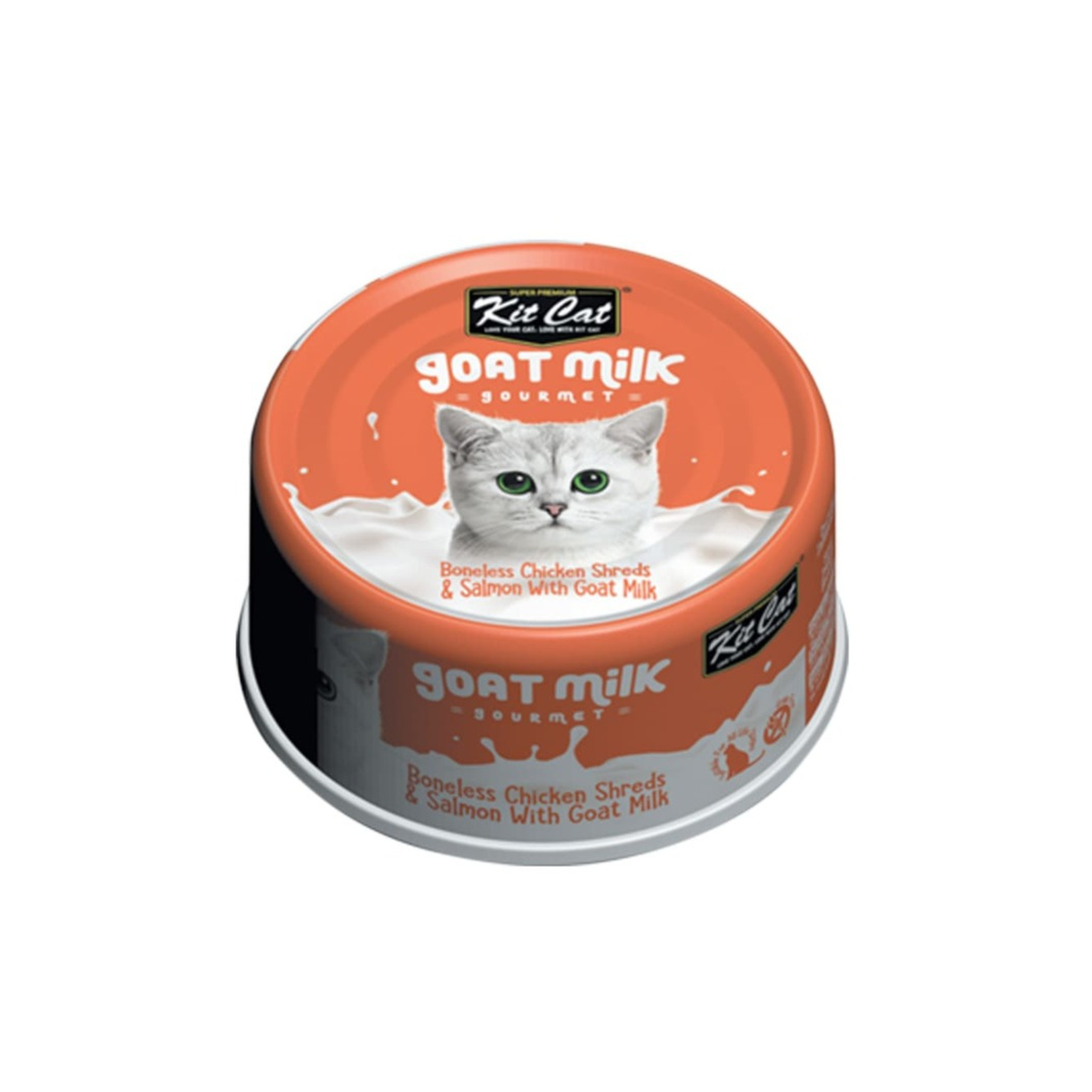 Lata Kit Cat Goat Milk Gourmet Chicken y Salmon