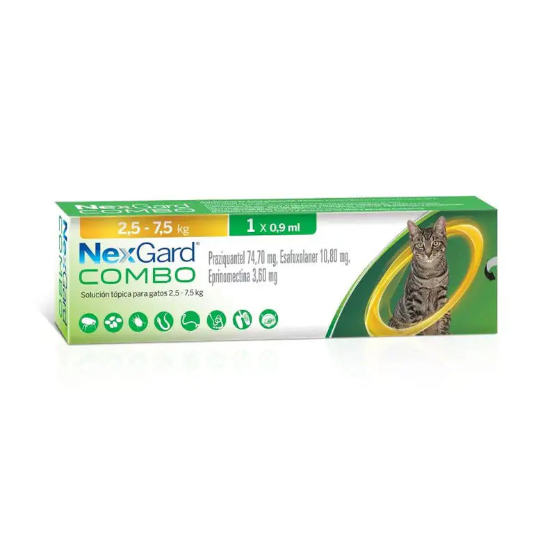 NexGard Combo Gatos 2.5 - 7.5 kg - Furmyth