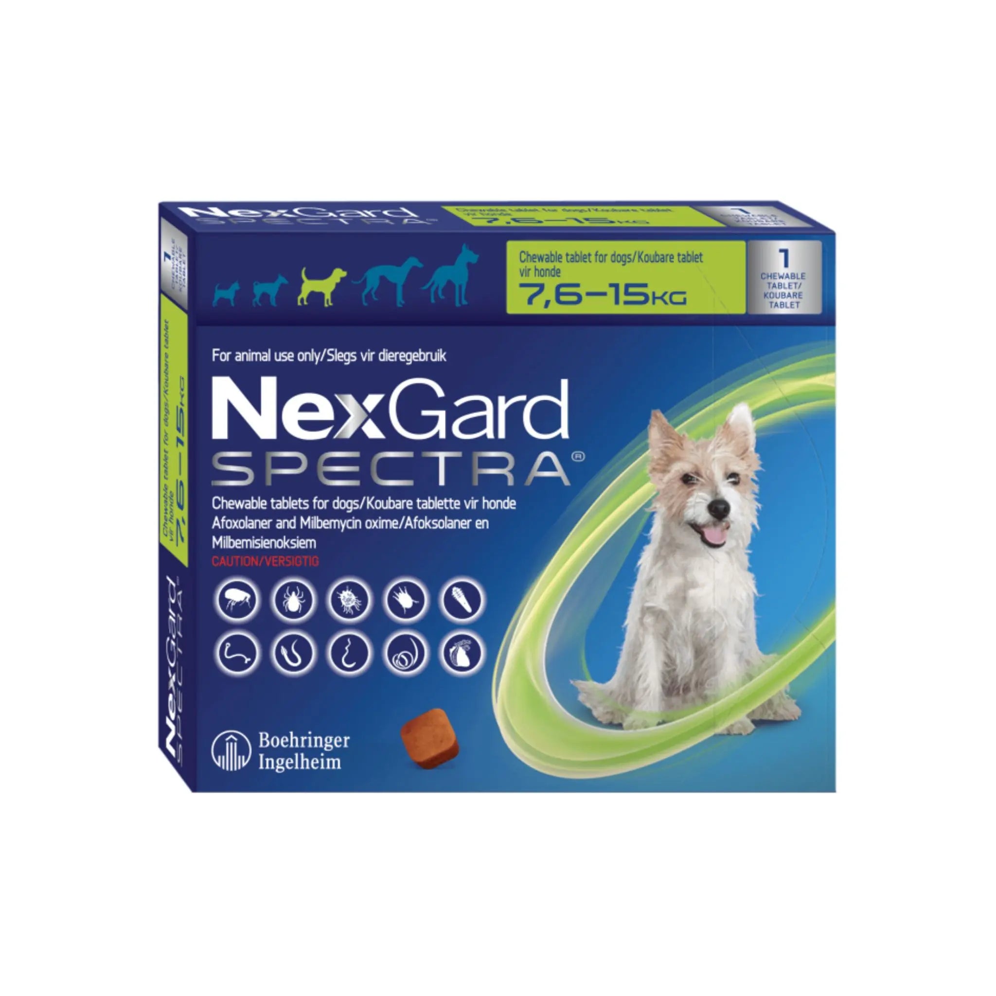 NexGard Spectra 7.5 - 15 kg - Furmyth
