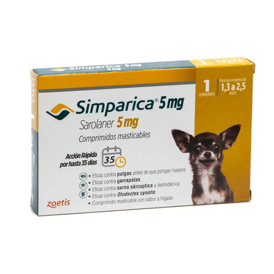 Simparica 1.3 a 2.5 kg - Furmyth