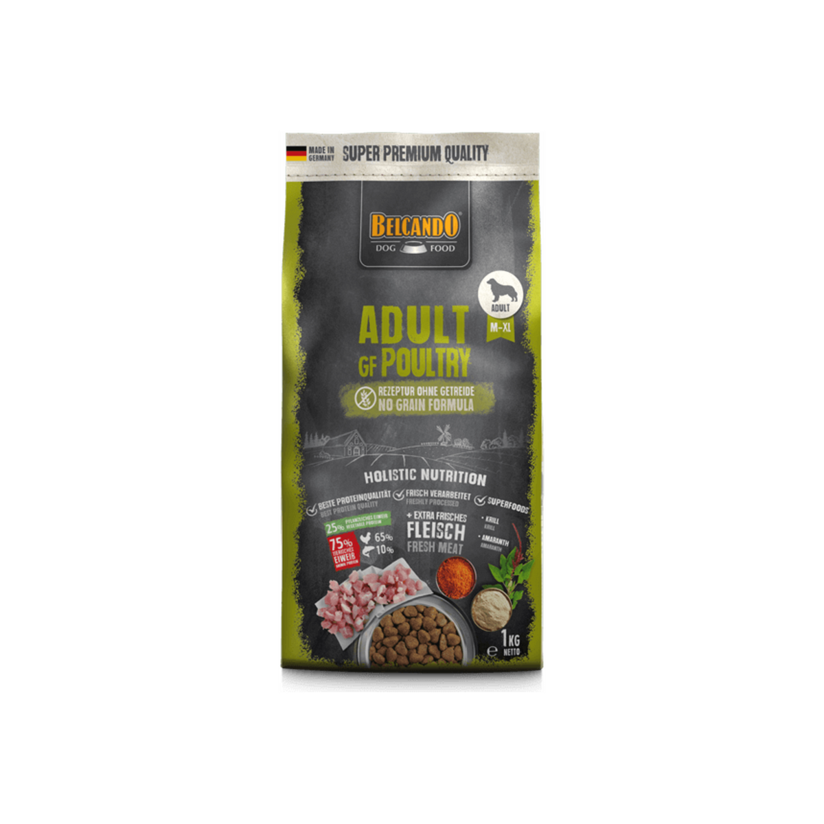 Belcando Adult GF Poultry alimento sin cereales para perros adultos