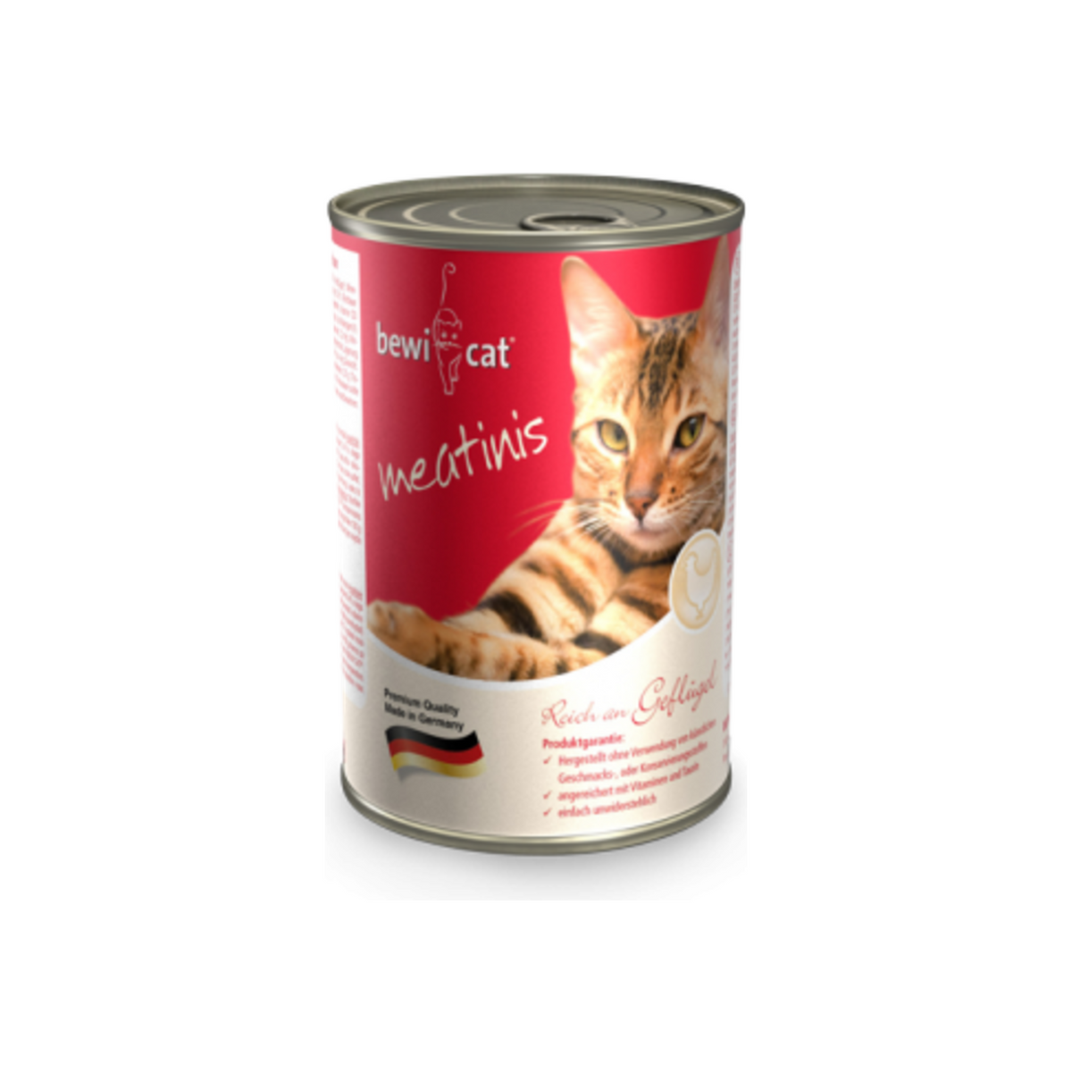 Bewicat Meatinis Rico en Ave alimento húmedo para gatos lata 400 g