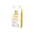 Brit Care Mini Grain Free Hair & Skin Salmón y Arenque, alimento seco para piel y pelaje de perros mini y pequeños, bolsa de 2 kg y 7 kg