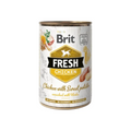 Brit Fresh Chicken with Sweet Potato, lata de alimento húmedo con pollo y camote para perros, 400 g