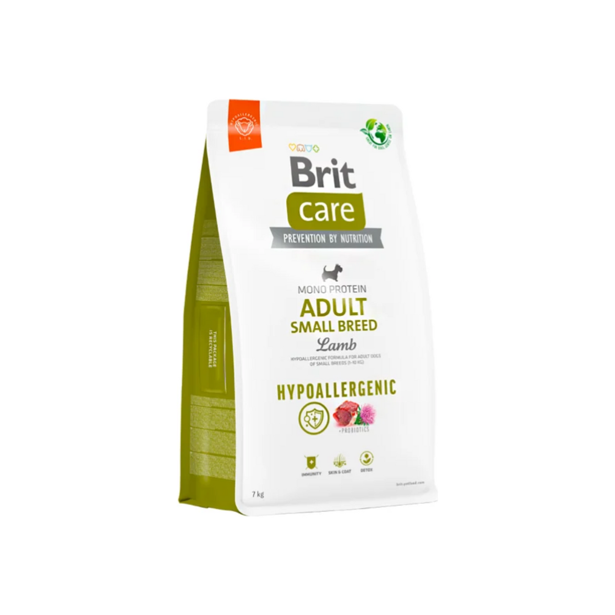 Brit Care Adult Small Breed Lamb, alimento seco con cordero para perros adultos de razas pequeñas