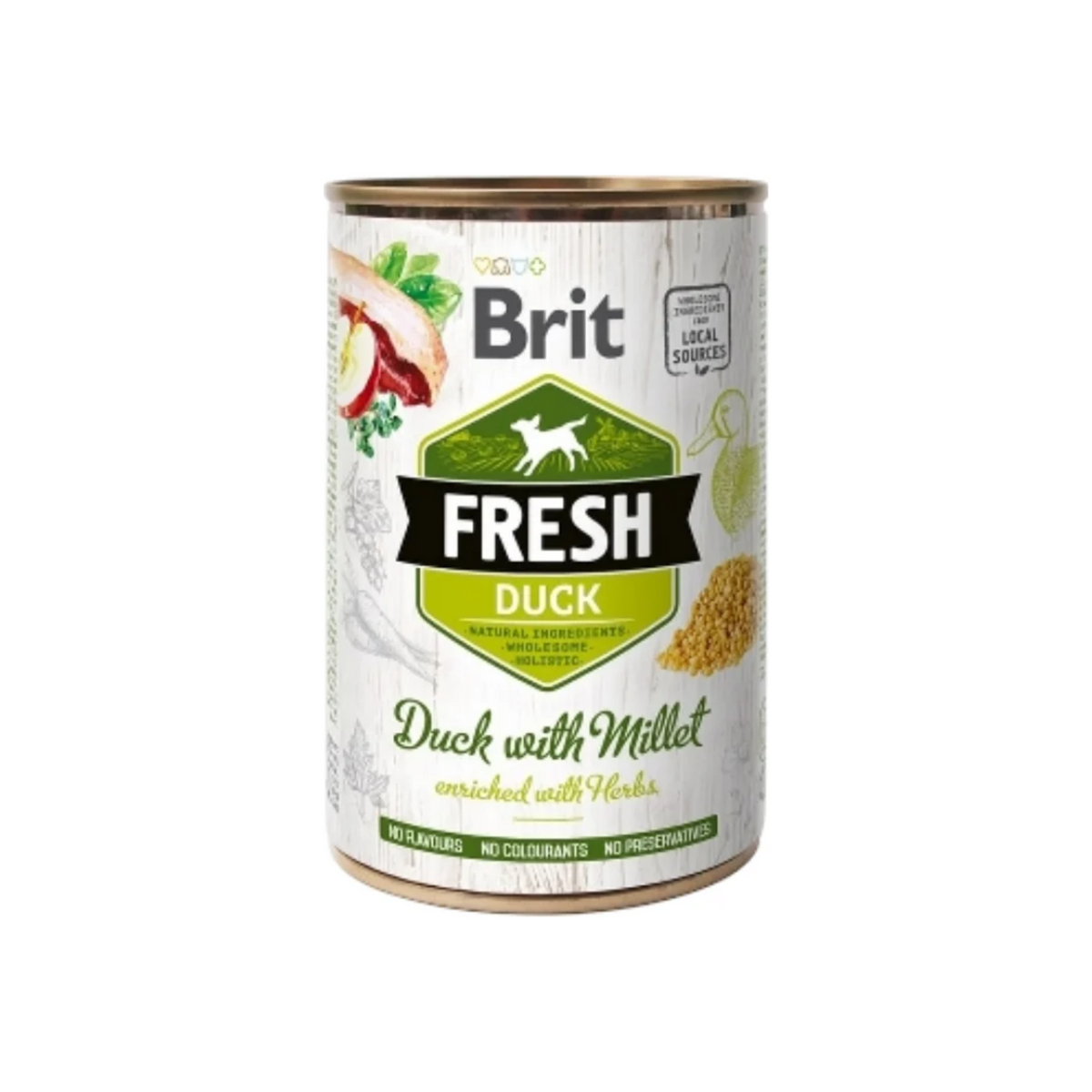 Brit Fresh Duck with Millet, alimento seco con pato y mijo para perros