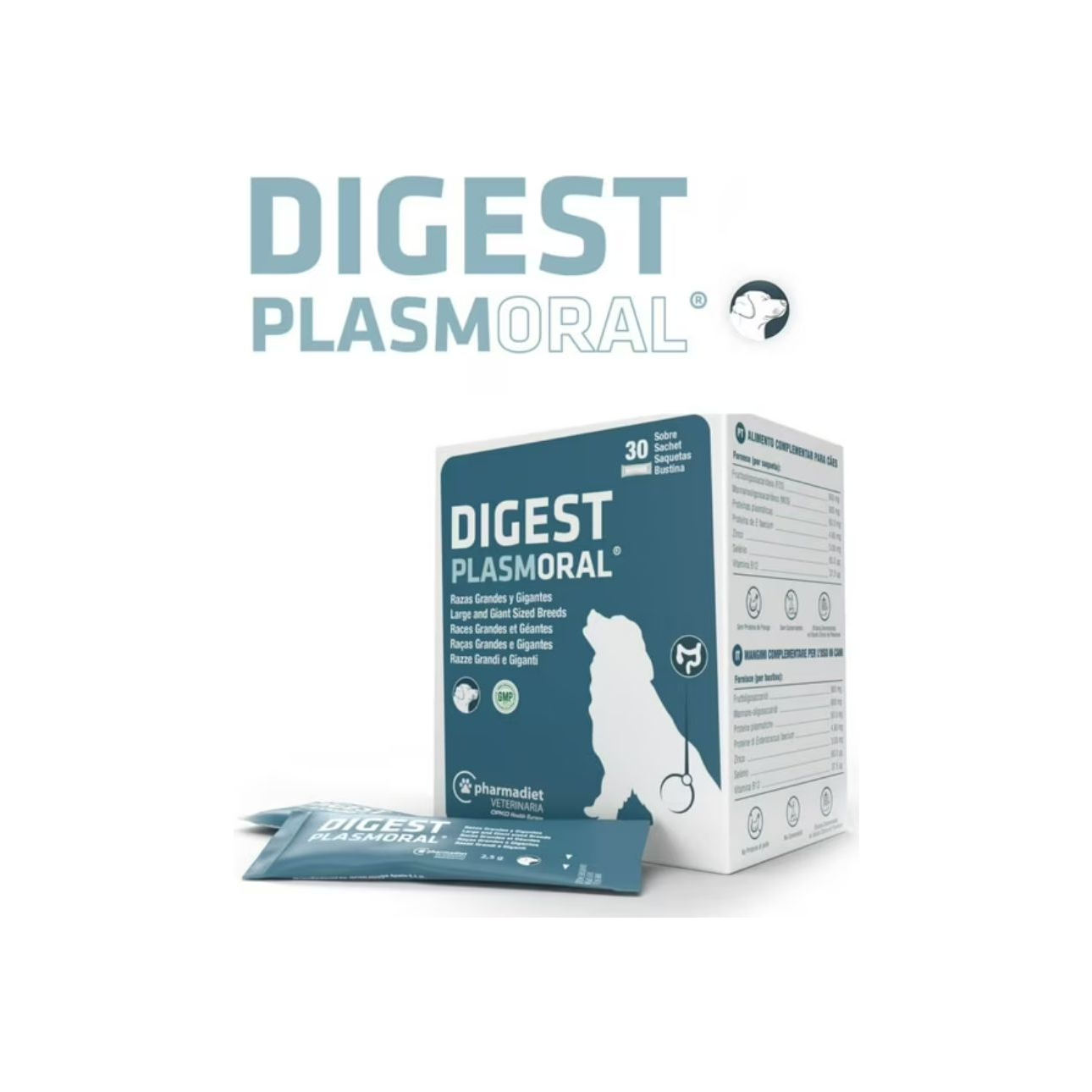 Digest Plasmoral Razas Grandes y Gigantes 30 sobres Pharmadiet