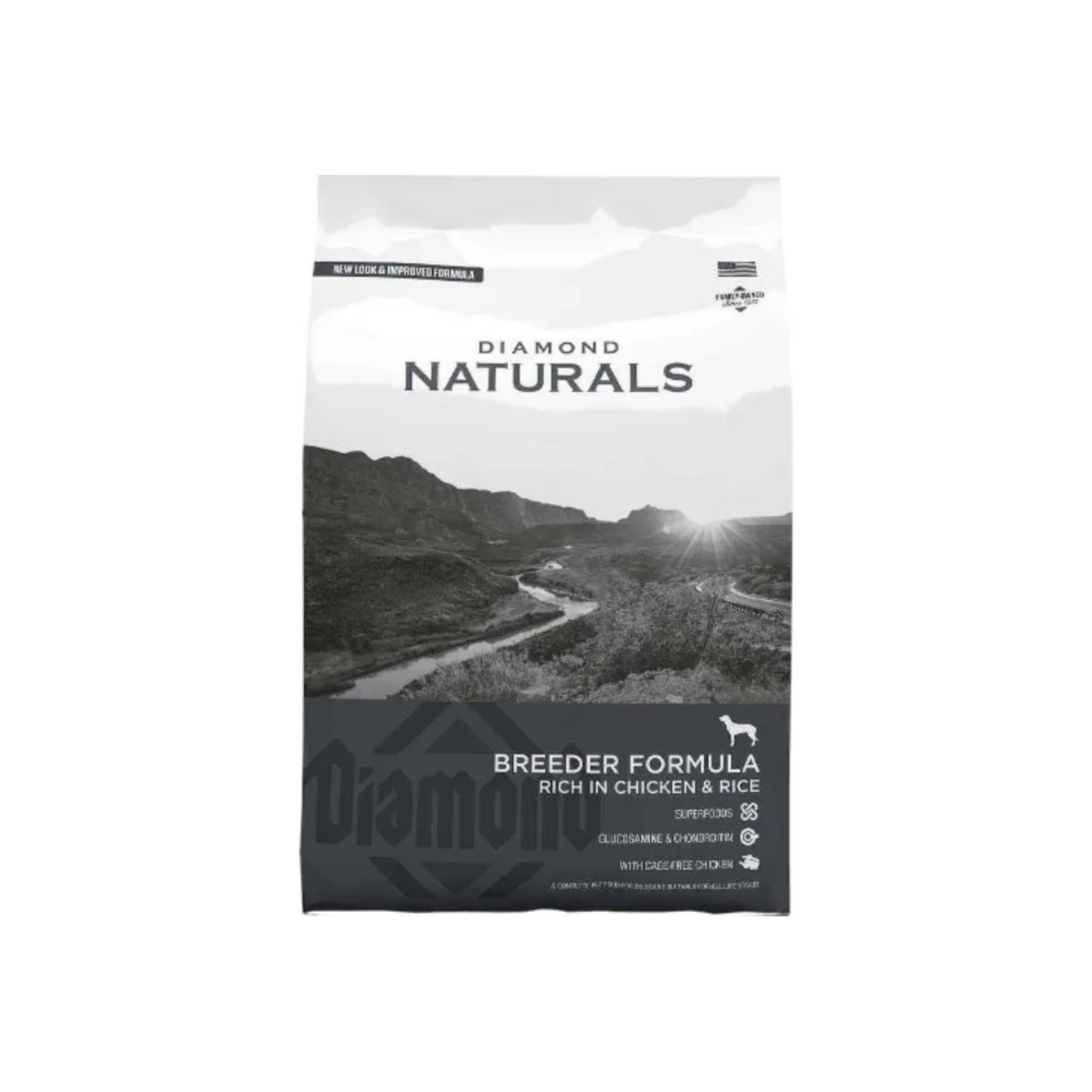 Diamond Naturals Breeder, alimento seco para perros criadores de todas las razas, bolsa de 20 kg