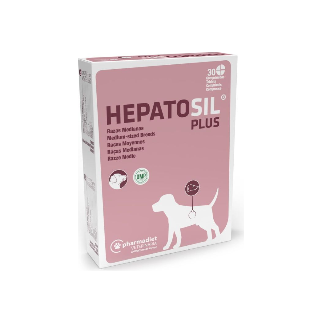 Hepatosil Plus Razas Medianas 30 comprimidos Pharmadiet