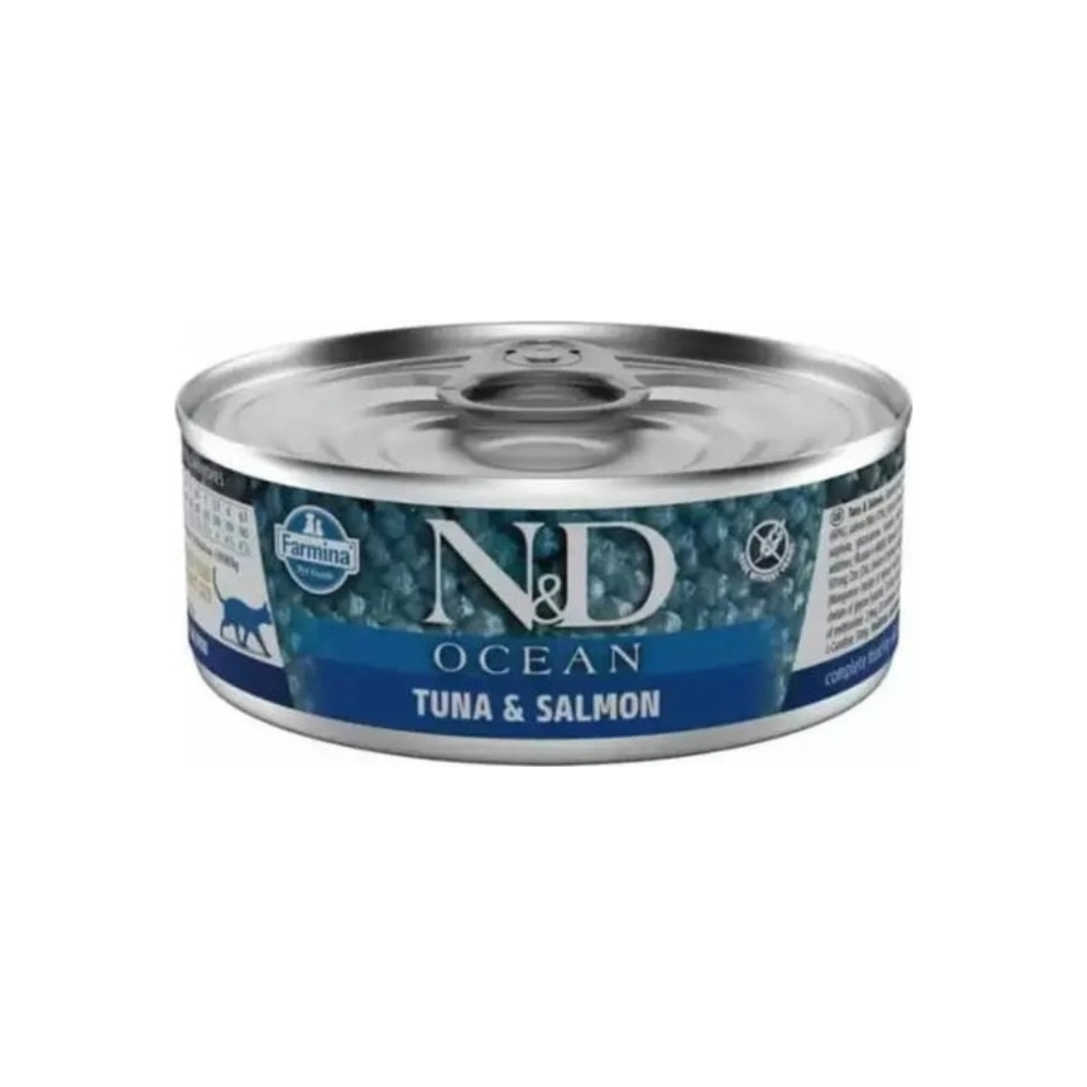 N&D Ocean Lata Atún y Salmón para Gatos