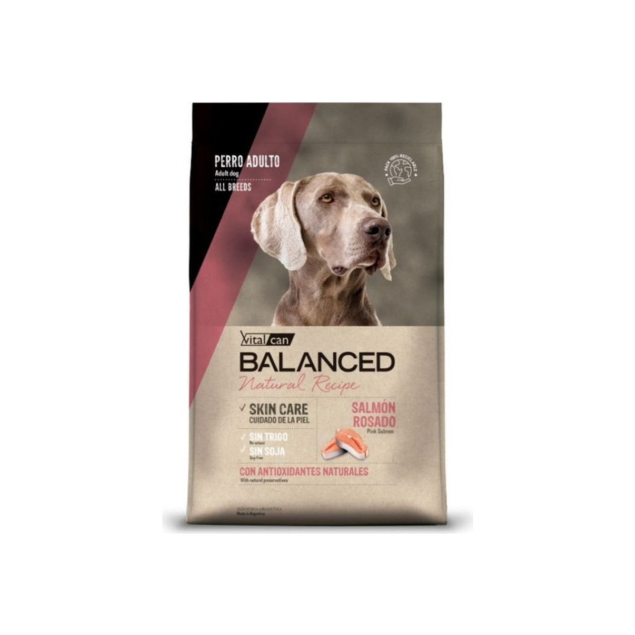 Vitalcan Balanced Natural Recipe Perro Salmón Rosado