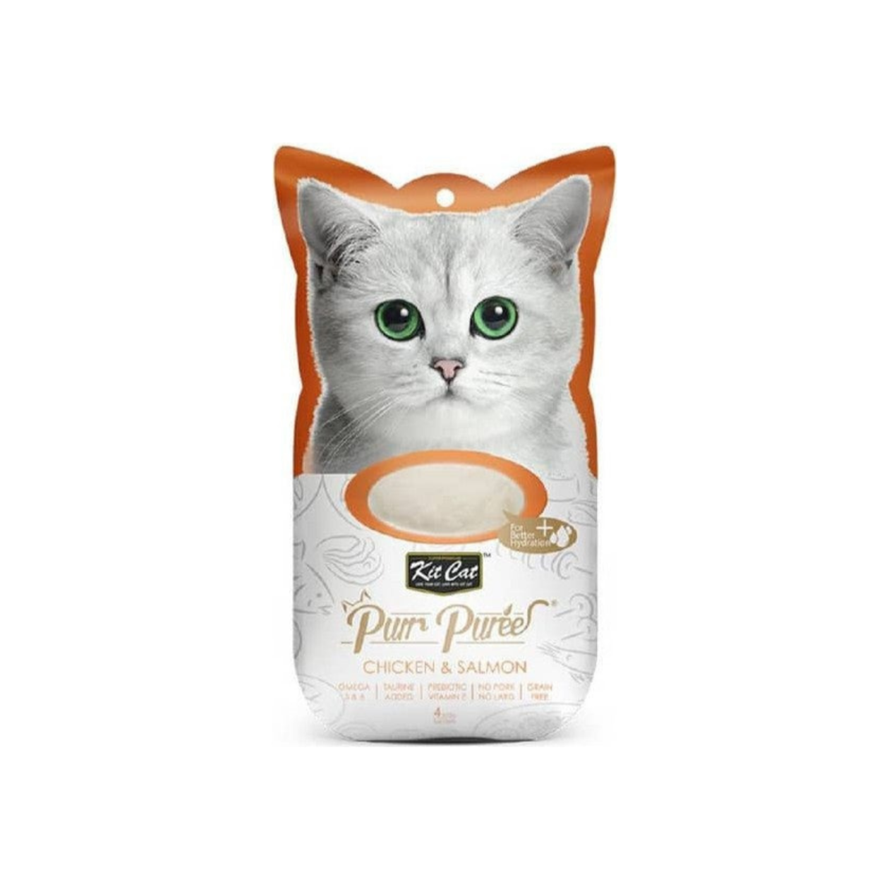Kit Cat Purr Purée - Chicken & Salmon