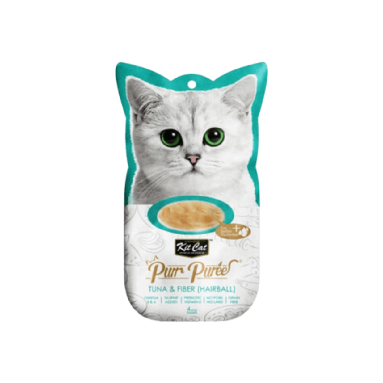 Kit Cat Purr Purée - Tuna & Fiber (Hairball)