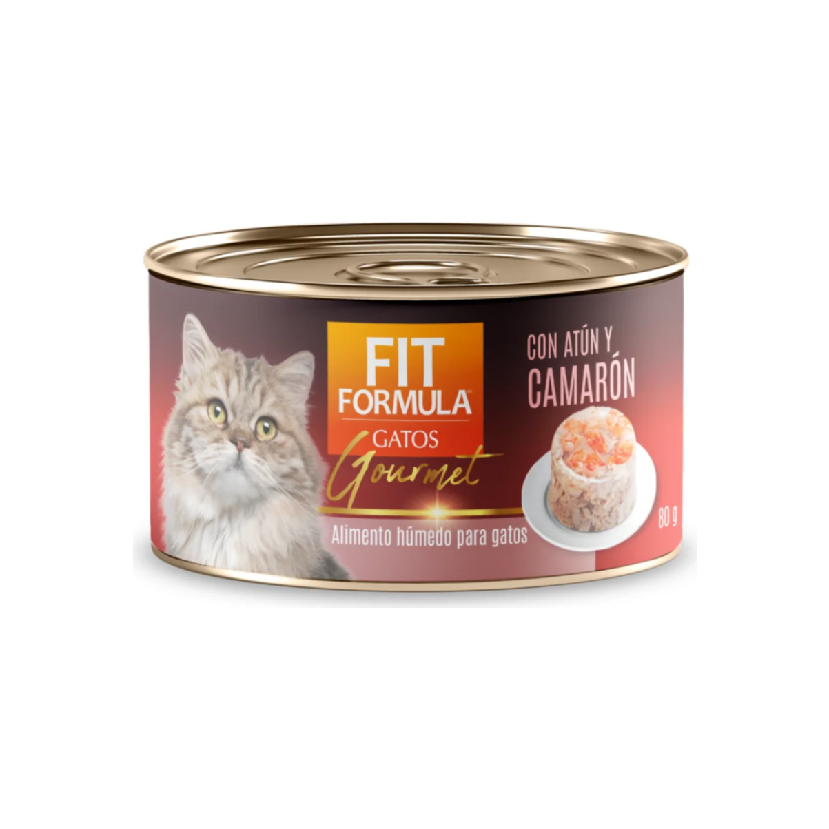 Lata Fit Gato Gourmet Atún Camarón