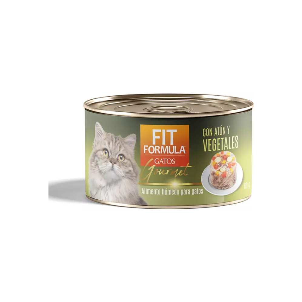 Lata Fit Gato Gourmet Atún Vegetales