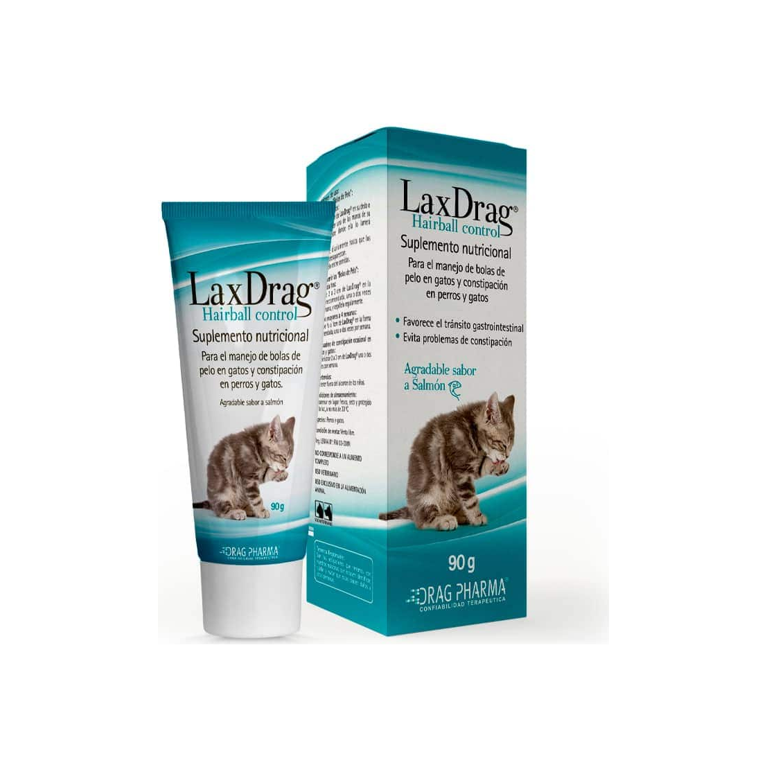 LaxDrag® Pasta Oral Control de Bolas de Pelo Perros y Gatos 90 g