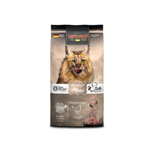 Alimento seco Leonardo Adult Grain Free Maxi sin cereales para gatos adultos, bolsa 1,8 kg