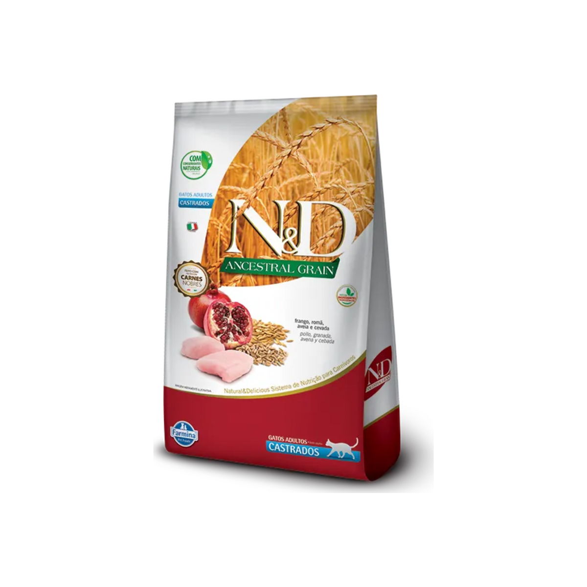 N&D Grano Ancestral Selection Pollo y Granada para Gatos Castrados - alimento Farmina N&D