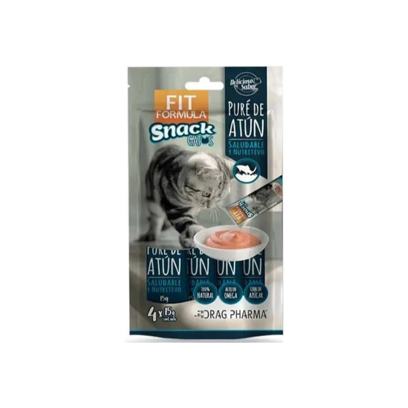Fit Formula Gato Snack Puré de Atún 4x15g