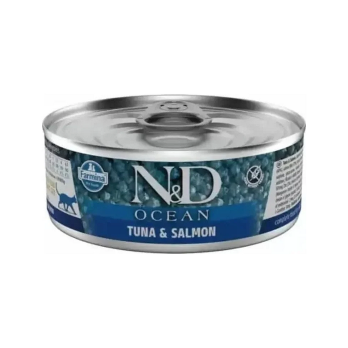N&D Ocean Lata Atún y Salmón para Gatos - alimento Farmina N&D