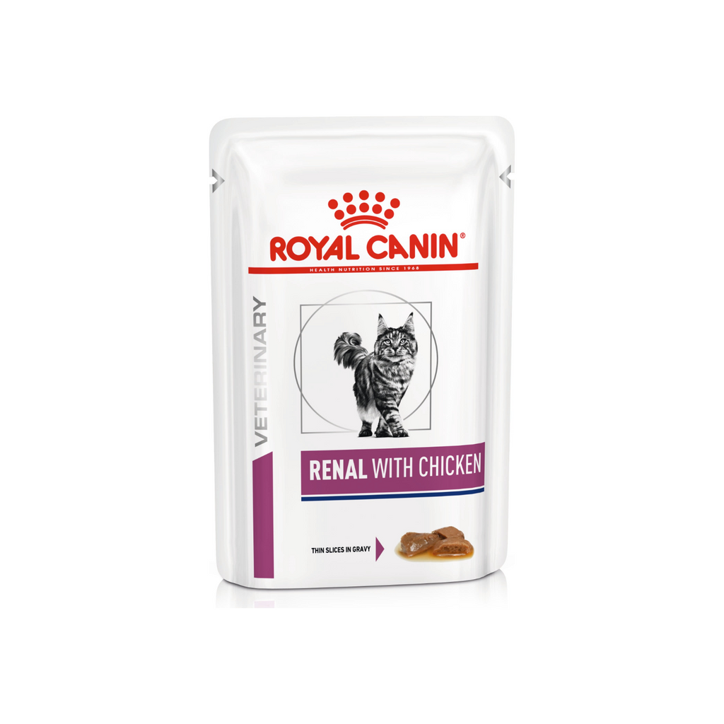 Royal Canin Renal pouch alimento húmedo veterinario para gatos con enfermedad renal 85 g