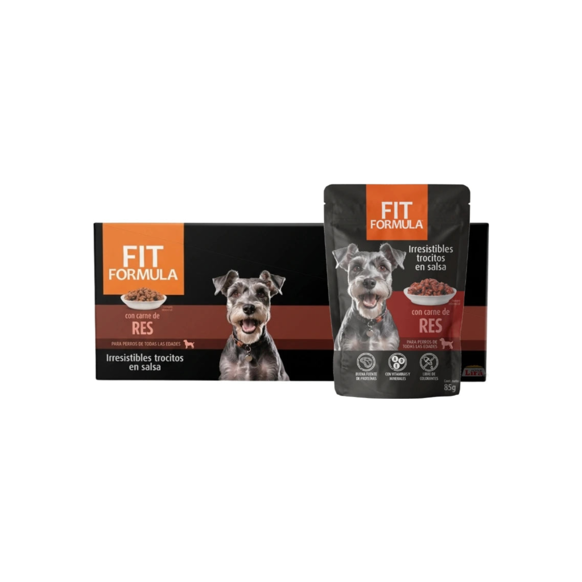 Caja Sachet Fit Perro Carne 24x85g