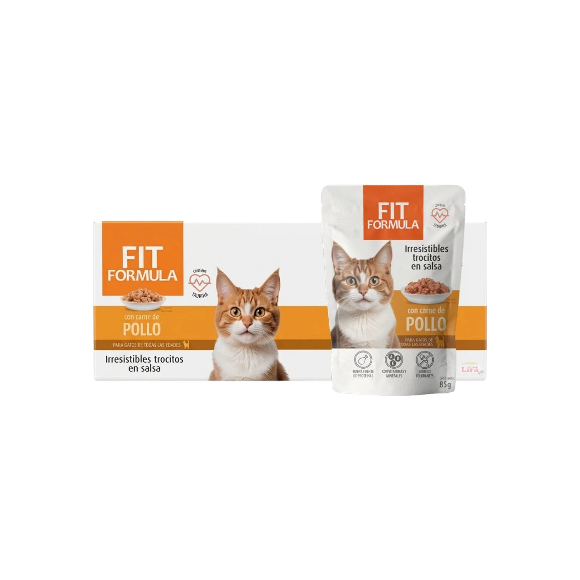 Caja Sachet Fit Gato Pollo 24x85g