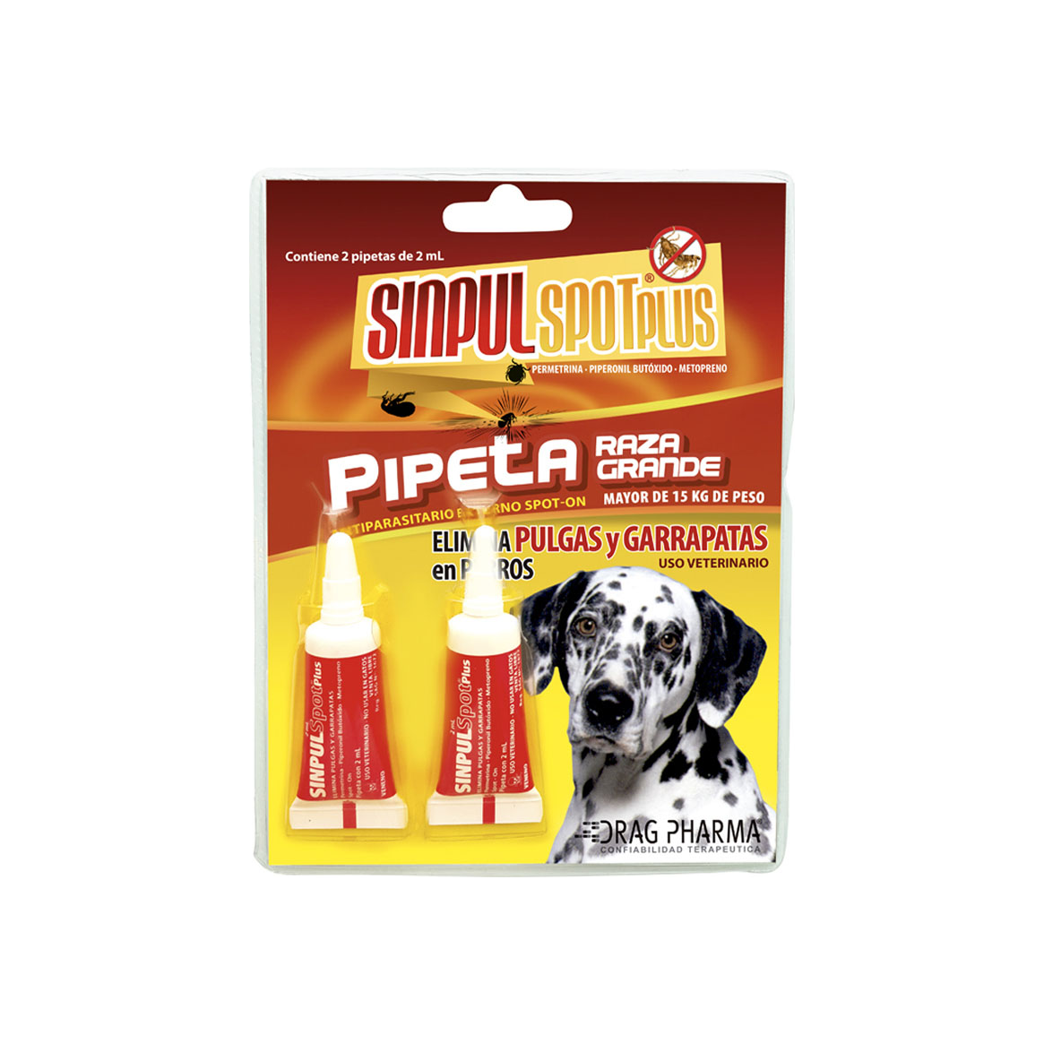 Sinpulspot® Plus Raza Grande Antiparasitario Spot-on Perros 2,0 mL